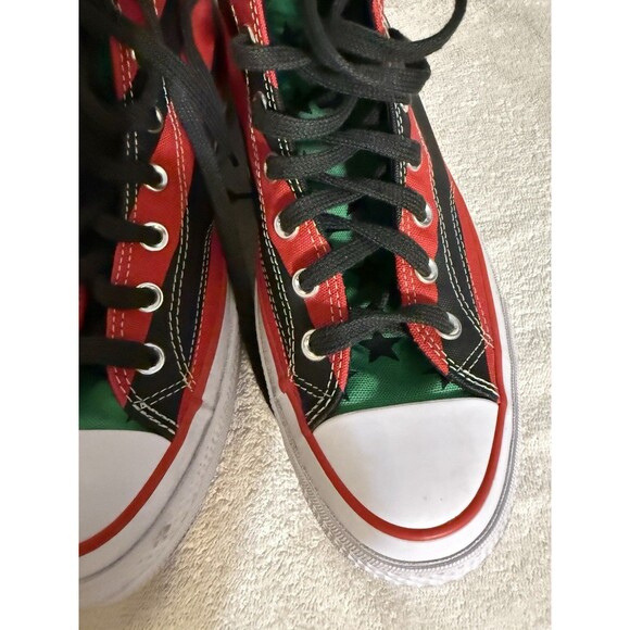 Size 10 Men,W-12 - Denim Tears x Converse Chuck 70 High Pan-African Flag - Picture 3 of 10